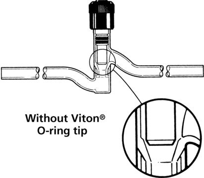 HI-VAC&#174; vacuum valves 90° angle, O-ring tip, bore 0-8&#160;mm