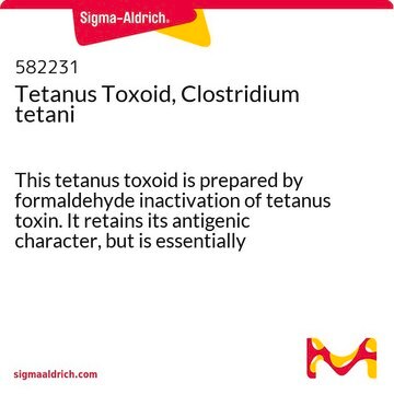 Tetanustoxoid, Clostridium tetani This tetanus toxoid is prepared by formaldehyde inactivation of tetanus toxin. It retains its antigenic character, but is essentially nontoxic as determined by an LD&#8325;&#8320; in mice.