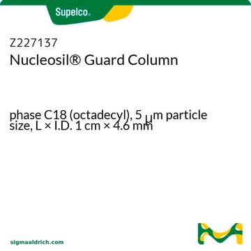 Nucleosil&#174; Vorsäule phase C18 (octadecyl), 5&#160;&#956;m particle size, L × I.D. 1&#160;cm × 4.6&#160;mm