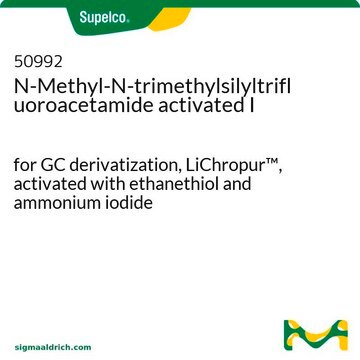 N-Methyl-N-trimethylsilyltrifluoroacetamide activated I for GC derivatization, LiChropur&#8482;, activated with ethanethiol and ammonium iodide