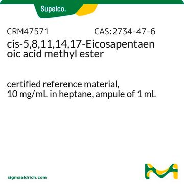 cis-5,8,11,14,17-Eicosapentaensäuremethylester certified reference material, 10&#160;mg/mL in heptane, ampule of 1&#160;mL