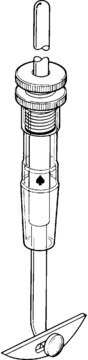 Ace Trubore&#174; PTFE-Rührerbaugruppe for flask size, 250 &#8209; 500&#160;mL, joint: ST/NS 24/40