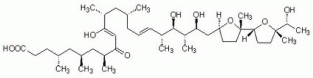 Ionomycin, Free Acid, Streptomyces conglobatus Ionomycin, Free Acid, Streptomyces conglobatus, CAS 56092-81-0, is a highly specific for divalent cations and more effective than A23187 (Cat. No. 100105) as a mobile ion carrier for Ca2+.