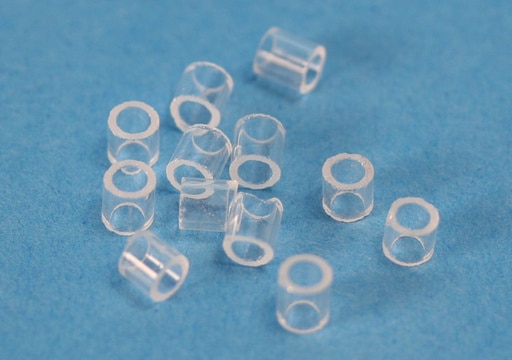 Raschig rings borosilicate glass, L × O.D. × thickness 5&#160;mm × 5&#160;mm × 1&#160;mm