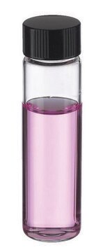 WHEATON&#174; clear sample vial with rubber lined cap packed in partitioned tray glass, tube capacity (12&#160;mL), screw cap