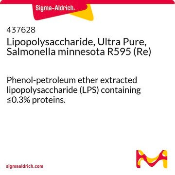 Lipopolysaccharid, hochrein, Salmonella&nbsp;minnesota R595 (Re) Phenol-petroleum ether extracted lipopolysaccharide (LPS) containing &#8804;0.3% proteins.