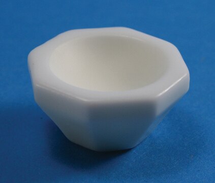 Coors&#8482; alumina mortar capacity 7&#160;mL, O.D. × H 50&#160;mm × 26&#160;mm