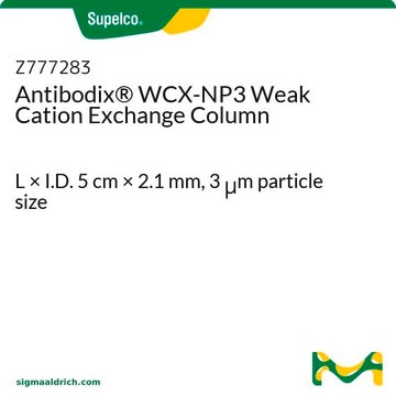 Antibodix&#174; WCX-NP3 Weak Cation Exchange Column L × I.D. 5&#160;cm × 2.1&#160;mm, 3&#160;&#956;m particle size