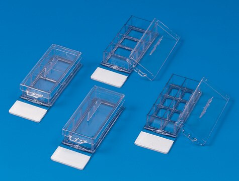 Nunc&#174; Lab-Tek&#174; Chamber Slide&#8482; System Kammerobjektträger 8 wells, Permanox&#174; slide, 0.8 cm2/well, sterile, 96/cs