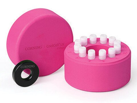 Corning&#174; CoolCell&#8482; LX Cell Freezing Container (12 x 1 mL or 2 mL cryogenic vials), pink