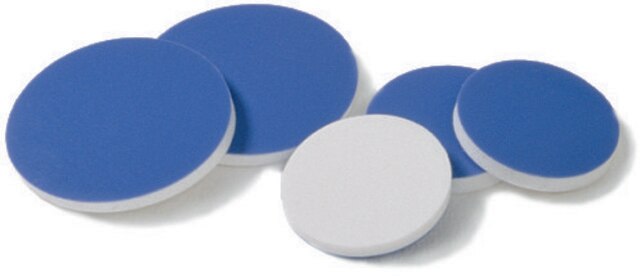 Septen, blaues PTFE&nbsp;/ weißes Silikon, 100er-Packung blue PTFE/white silicone, diam. × thickness 18&#160;mm × 0.060&#160;in., for use with 22&nbsp;mL vial