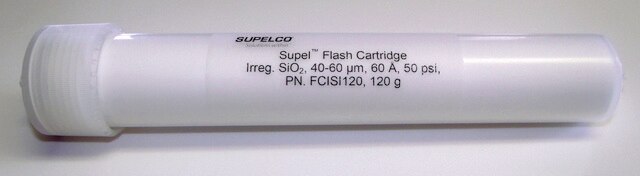 Supel&#8482;Flash Cartridge 40-63&#160;&#956;m, matrix active group silica, bed wt. 120&#160;g, for use with Isco and Analogix flash systems