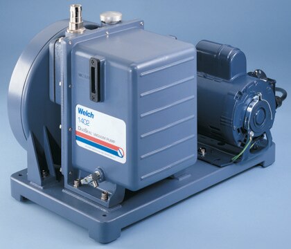 Welch&#174; DuoSeal&#174; vacuum pump model 1400, AC/DC input 230 V AC, Schuko plug, pumping speed 25 L/min