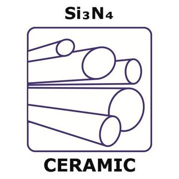 Silicon nitride - reaction bonded rod, 2.0&#160;mm diameter, length 100 mm