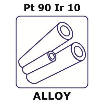 Platinum-iridium alloy, Pt90Ir10 200mm tube, 0.56mm outside diameter, 0.13mm wall thickness, 0.30mm inside diameter, as drawn