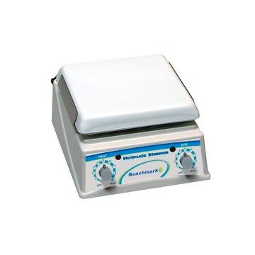 Benchmark Hotplate and Magnetic Stirrer platform W × L 7.1&#160;in. (180&#160;mm) × 7.1&#160;in. (180&#160;mm), AC/DC input 230 V AC, EuroPlug