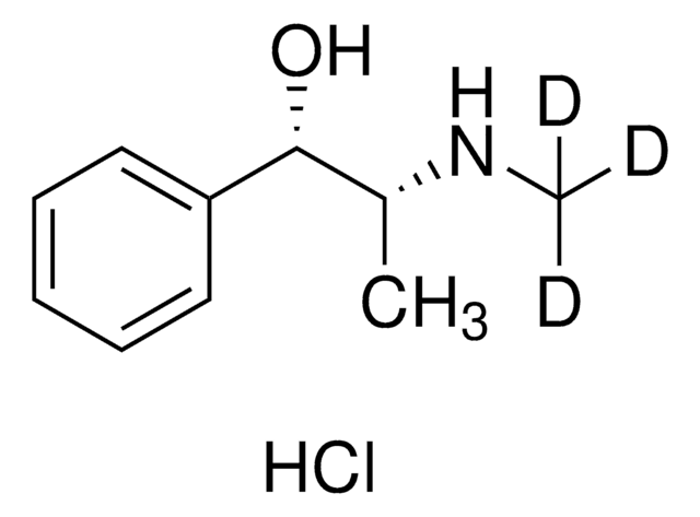 (1S,2R)-(+)-Ephedrine-d3 hydrochloride solution 100&#160;&#956;g/mL in methanol (as free base), ampule of 1&#160;mL, certified reference material, Cerilliant&#174;