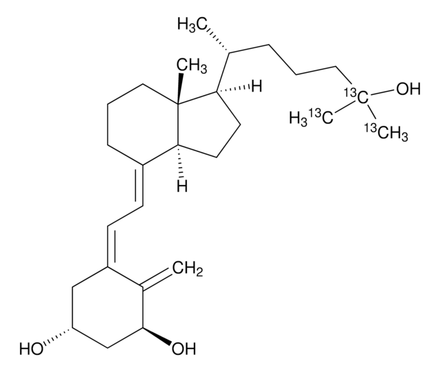 1,25-Dihydroxyvitamin D3-13C3 (25,26,27-13C3) solution 5&#160;&#956;g/mL in ethanol, ampule of 1&#160;mL, certified reference material, Cerilliant&#174;