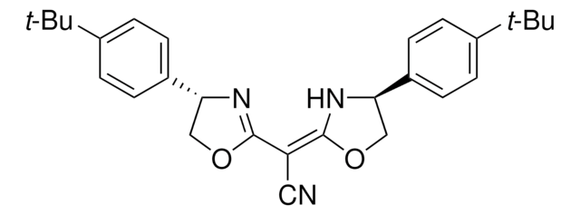 (4S)-(+)-4-[4-(tert-butyl)phenyl]-&#945;-[(4S)-4-[4-(tert-butyl)phenyl]-2-oxazolidinyliden]-2-Oxazolinacetonitril 97%