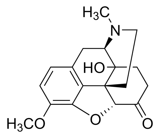 Oxycodone solution 1.0&#160;mg/mL in methanol, ampule of 1&#160;mL, certified reference material, Cerilliant&#174;