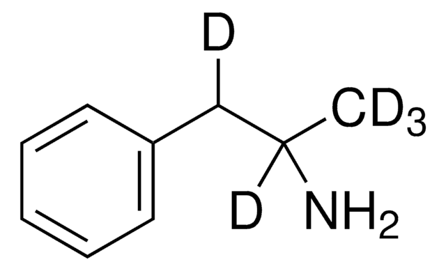 (±)-Amphetamine-d5 (deuterium label on side chain) solution 1.0&#160;mg/mL in methanol, ampule of 1&#160;mL, certified reference material, Cerilliant&#174;