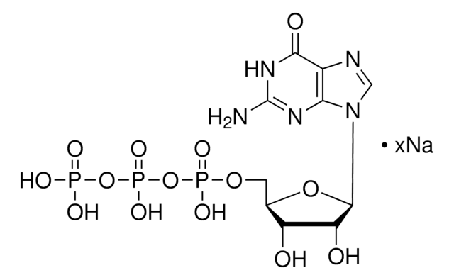 Guanosin 5&#8242;-triphosphat Natriumsalz Hydrat &#8805;95% (HPLC), powder