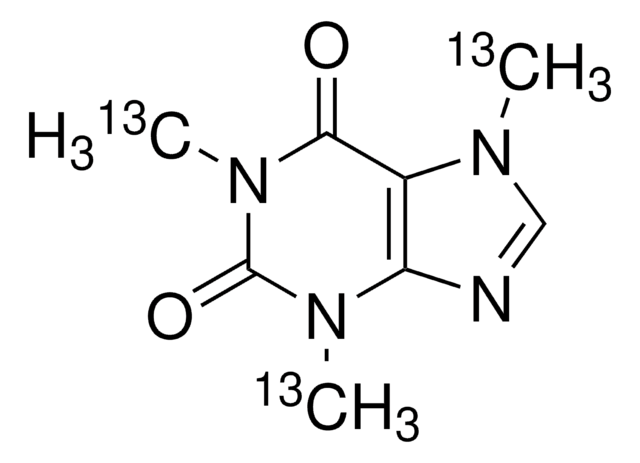 Caffeine-13C3 solution 1.0&#160;mg/mL in methanol, ampule of 1&#160;mL, certified reference material, Cerilliant&#174;