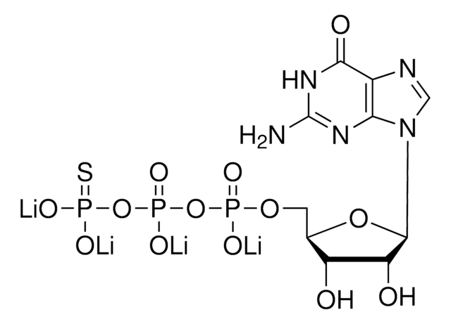 Guanosine 5&#8242;-[&#947;-thio]triphosphate tetralithium salt &#8805;90% (contains &lt; 10% GDP, HPLC), powder