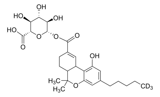 (±)-cis-11-Nor-9-carboxy-&#916;9-THC-D3-glucuronid -Lösung 100&#160;&#956;g/mL in methanol, ampule of 1&#160;mL, certified reference material, Cerilliant&#174;