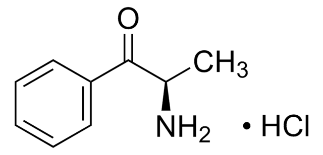 R(+)-Cathinone hydrochloride solution 1.0&#160;mg/mL in methanol (as free base), ampule of 1&#160;mL, certified reference material, Cerilliant&#174;