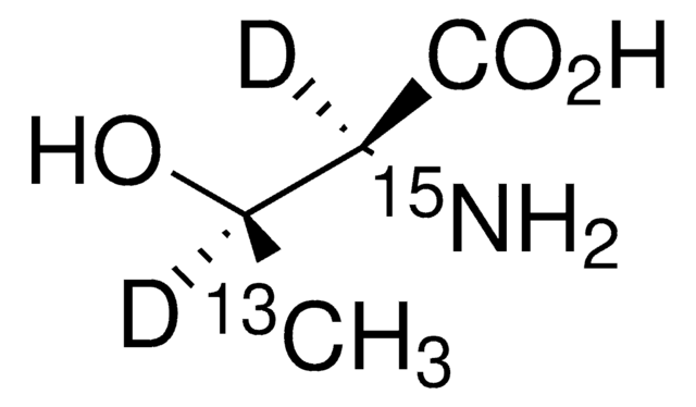 L-Threonine-13C,d2,15N (2,3-d2, 3-methyl-13C) &#8805;95 atom % 13C, &#8805;95 atom % 15N, &#8805;95 atom % D, &#8805;95% (CP), optical purity&#8805;90% (at &#945;-carbon)