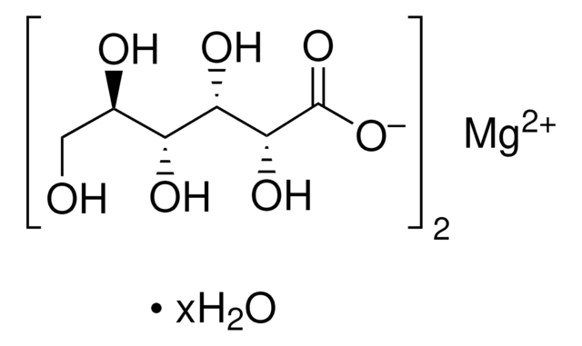 Magnesium D-Gluconat Hydrat 98.0-102% anhydrous basis, meets USP testing specifications