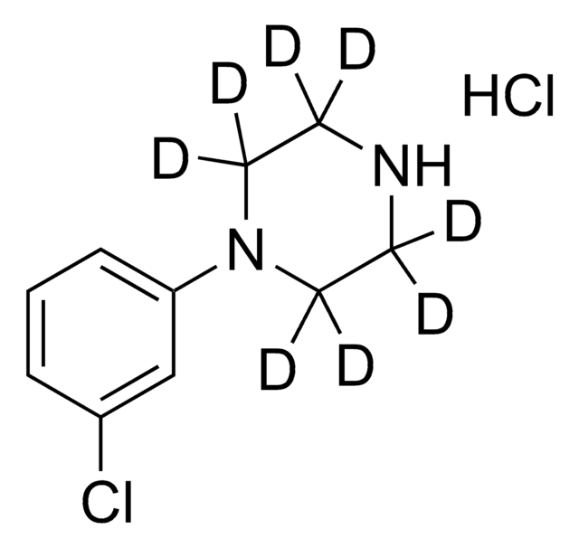 1-(3-Chlorophenyl)piperazine-d8 hydrochloride solution 100&#160;&#956;g/mL in methanol (as free base), ampule of 1&#160;mL, certified reference material, Cerilliant&#174;