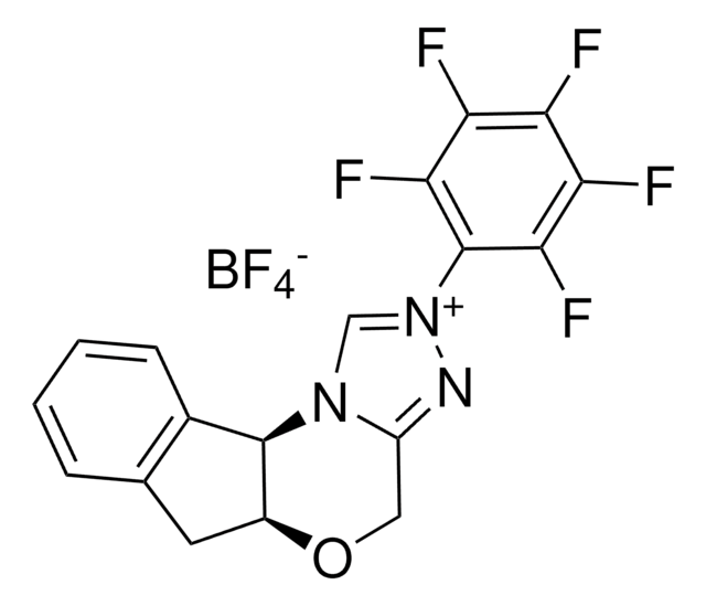 5a(S),10b(R)-5a,10b-Dihydro-2-(pentafluorphenyl)-4H,6H-indeno[2,1-b][1,2,4]-triazolo[4,3-d][1,4]-oxazinium-tetrafluoroborat 97%