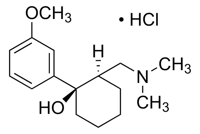 cis-Tramadol hydrochloride solution 1.0&#160;mg/mL in methanol (as free base), ampule of 1&#160;mL, certified reference material, Cerilliant&#174;