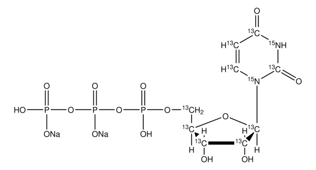 Uridin-13C9,15N2 5&#8242;-Triphosphat Natriumsalz -Lösung 100&#160;mM (in 5mM Tris HCl / H2O), &#8805;98 atom %, &#8805;95% (CP)