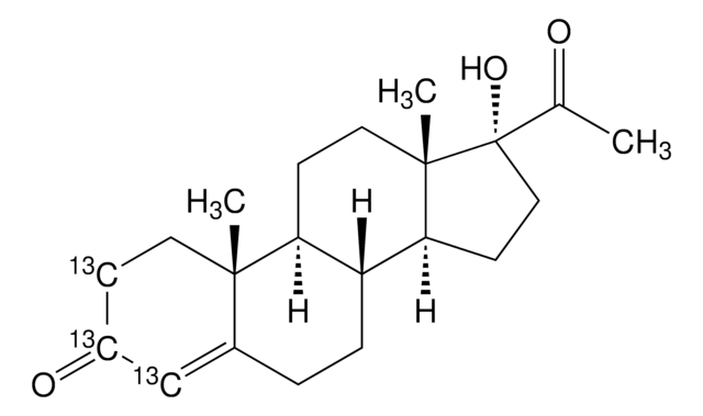 17&#945;-Hydroxyprogesterone-2,3,4-13C3 solution 100&#160;&#956;g/mL in methanol, ampule of 1&#160;mL, certified reference material, Cerilliant&#174;