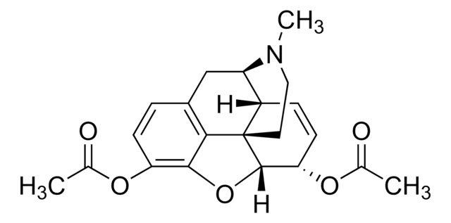 Heroin solution 1.0&#160;mg/mL in acetonitrile, ampule of 1&#160;mL, certified reference material, Cerilliant&#174;