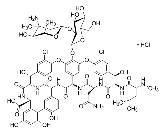 Vancomycin -hydrochlorid aus Streptomyces orientalis &#8805;900 &#956;g per mg (as vancomycin base)