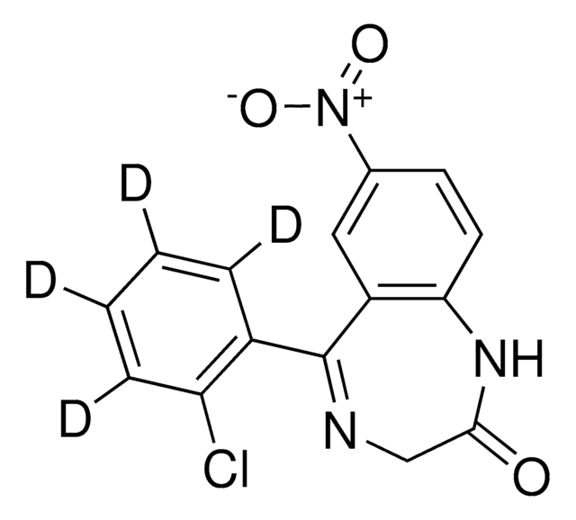 Clonazepam-d4 solution 100&#160;&#956;g/mL in methanol, ampule of 1&#160;mL, certified reference material, Cerilliant&#174;