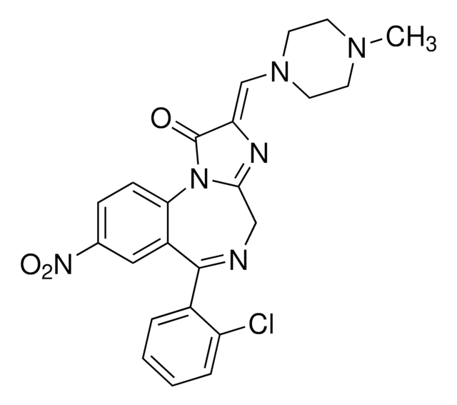 Loprazolam solution 1&#160;mg/mL (Acetonitrile:DMSO (90:10) (v/v)), certified reference material, ampule of 1&#160;mL, Cerilliant&#174;