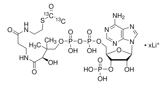 Acetyl-1,2-13C2 Coenzym&nbsp;A Lithiumsalz 99 atom % 13C, 95% (CP)