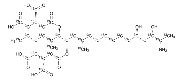 Fumonisin B2-13C34 solution ~10&#160;&#956;g/mL in acetonitrile: water, analytical standard