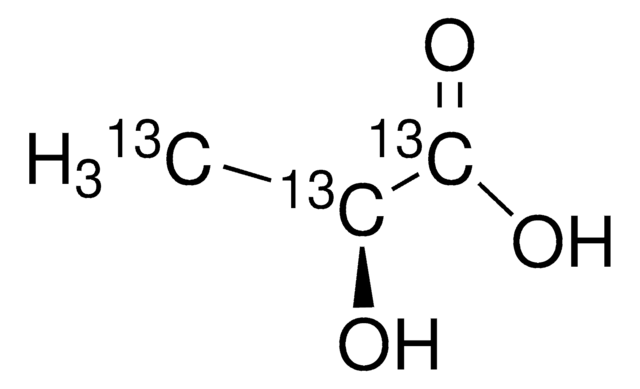 L-Lactic acid-13C3 solution 85&#160;% (w/w) in H2O, &#8805;99 atom % 13C, &#8805;98% (CP), &#8805;98% (Chiral Purity, HPLC)