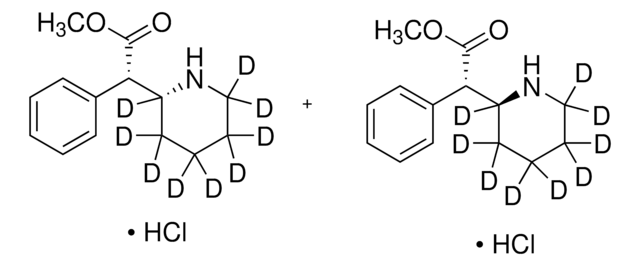 Methylphenidat-d9 -hydrochlorid -Lösung ampule of 1&#160;mL, (Racemic mixture of erythro and threo isomers), 100&#160;&#956;g/mL in methanol (as free base), certified reference material, Cerilliant&#174;