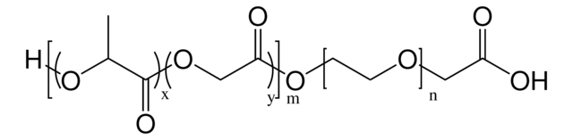 Carboxylic acid-poly(ethylene glycol)-b-poly(lactide-co-glycolide) PEG average Mn 5,000, PLGA average Mn 20,000, lactide:glycolide 50:50