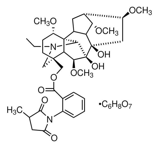 Methyllycaconitine citrate salt from Delphinium brownii seeds, &#8805;96% (HPLC)