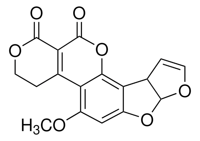 Aflatoxin&nbsp;G1 -Lösung certified reference material, 3&#160;&#956;g/mL in benzene:acetonitrile (98:2), ampule of 1&#160;mL