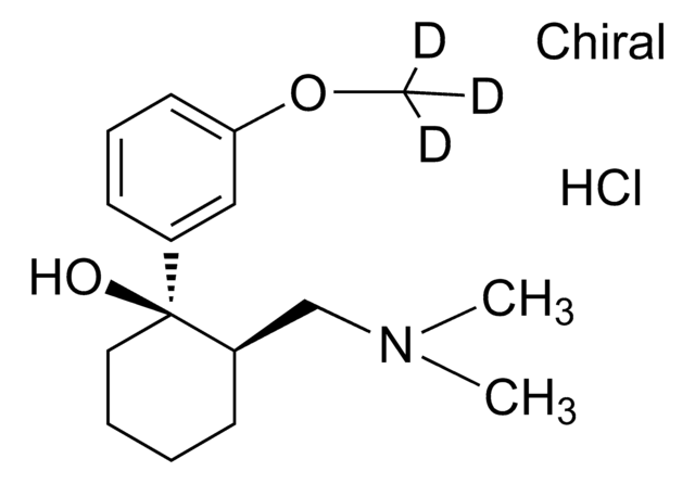 cis-Tramadol-13C, D3 -hydrochlorid -Lösung 100&#160;&#956;g/mL in methanol (as free base), ampule of 1&#160;mL, certified reference material, Cerilliant&#174;