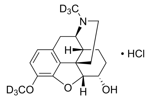 Dihydrocodeine-D6 hydrochloride solution 100&#160;&#956;g/mL in methanol (as free base), ampule of 1&#160;mL, certified reference material, Cerilliant&#174;